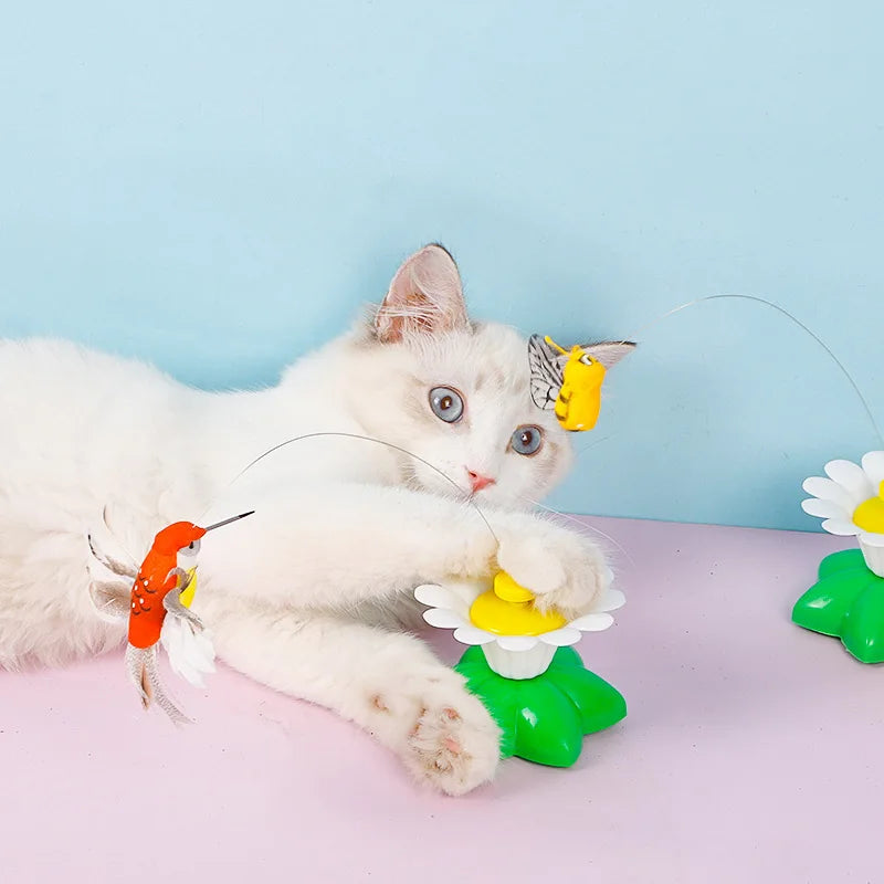 Interactive Cat Toy: Electric Butterfly Fun!