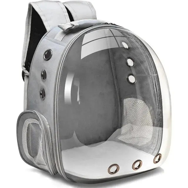 Stylish Cat Backpack: Transparent Capsule for Small Pets