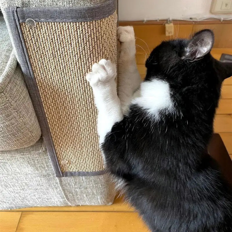 Bamboo Cat Scratcher: Natural Nails Sharpener & Furniture Protector