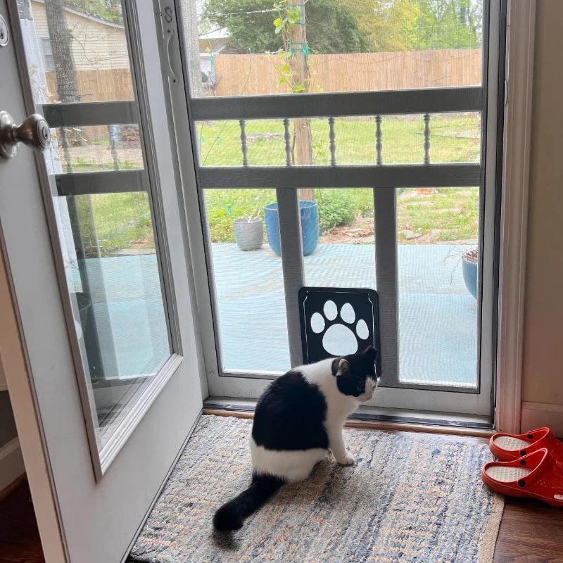 Secure, Stylish Dog Door: Magnetic Lock, Easy Install
