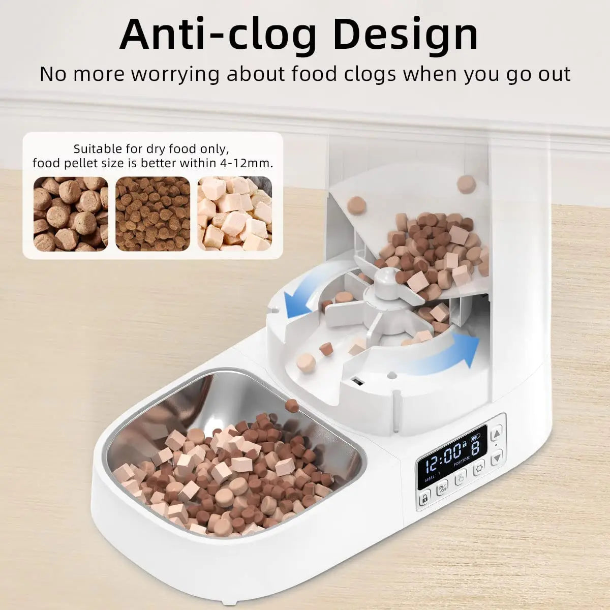 ROJECO 4L Auto Smart Pet Feeder Dispenser
