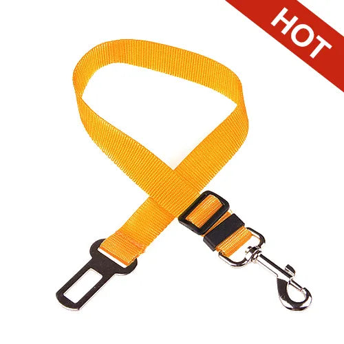 Secure Travel: Adjustable Dog Harness with Car Seat Belt Clip