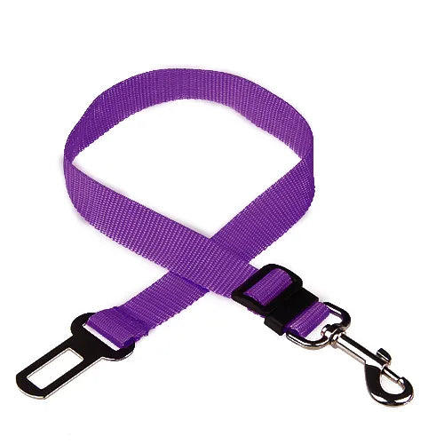 Secure Travel: Adjustable Dog Harness with Car Seat Belt Clip