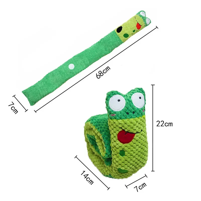 Engage Pups with Snail-shaped Dog Squeak Toys