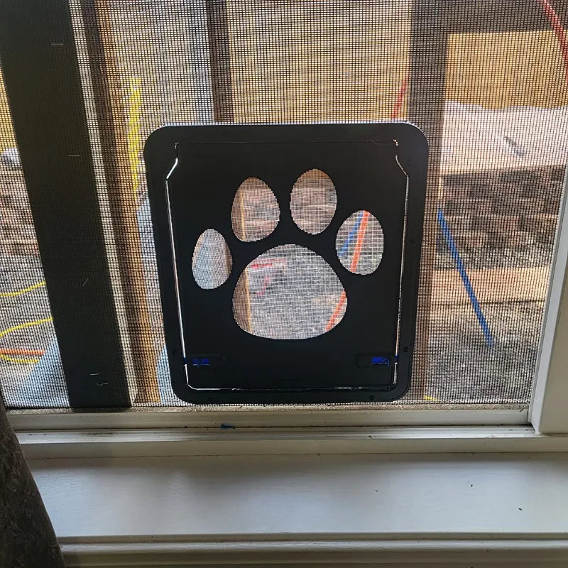 Secure, Stylish Dog Door: Magnetic Lock, Easy Install