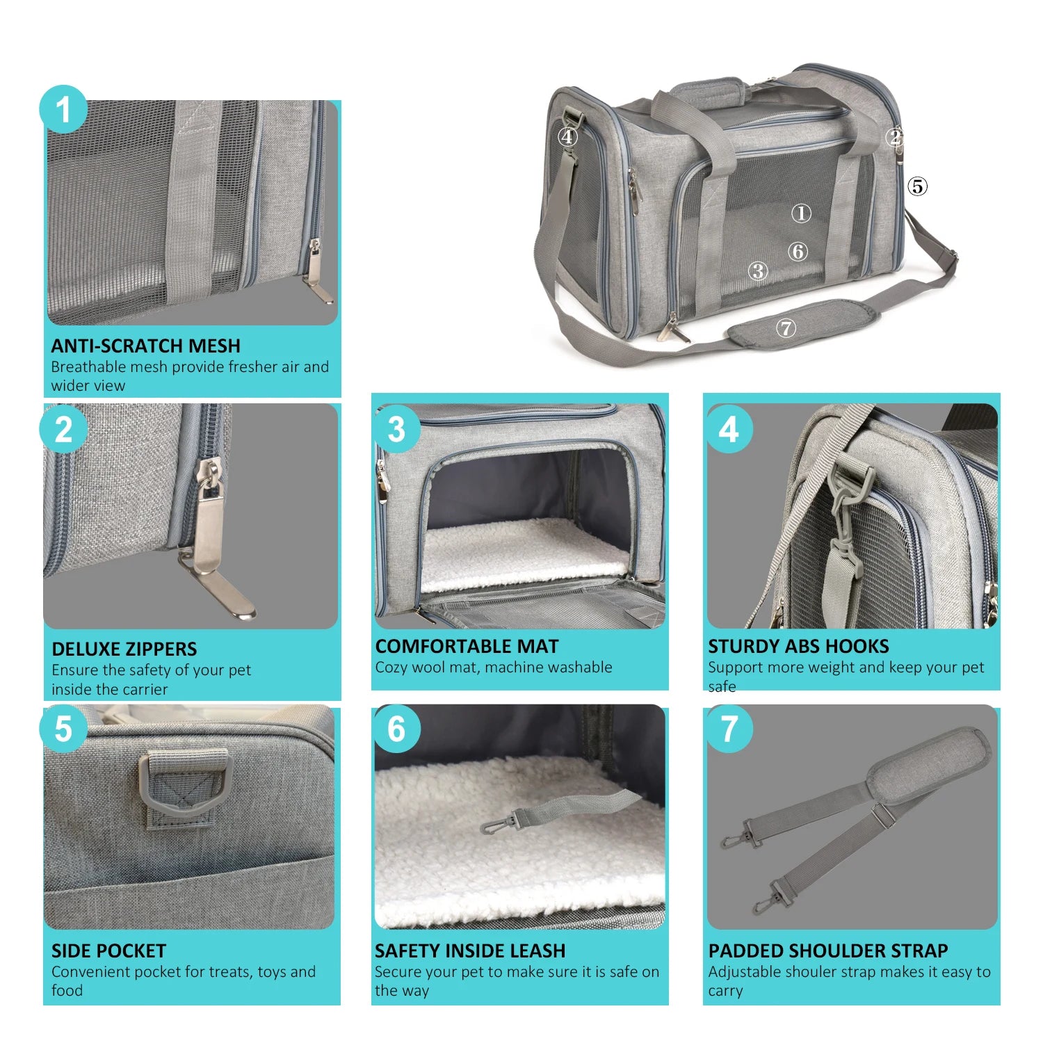 Versatile Dog Backpack for Small Pets – Stylish & Airline Approved