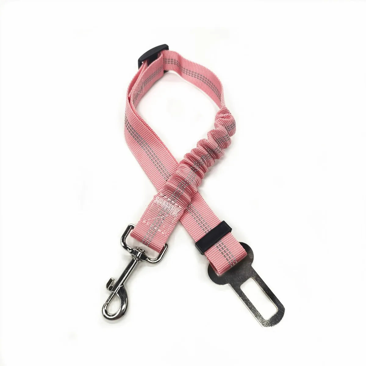 Secure Travel: Adjustable Dog Harness with Car Seat Belt Clip