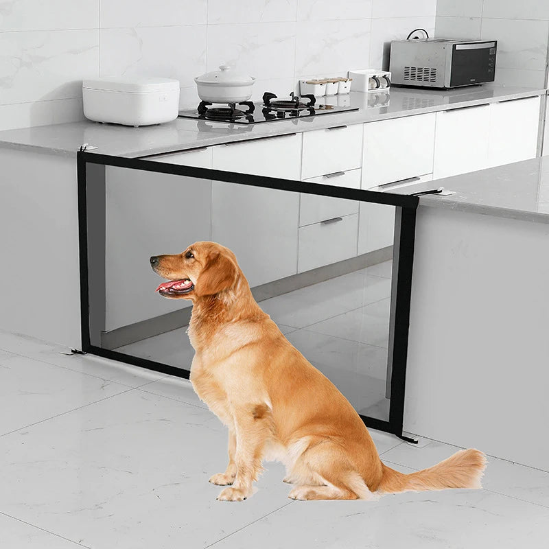 Secure Indoor Dog Fences: Foldable Mesh Playpen for Safety